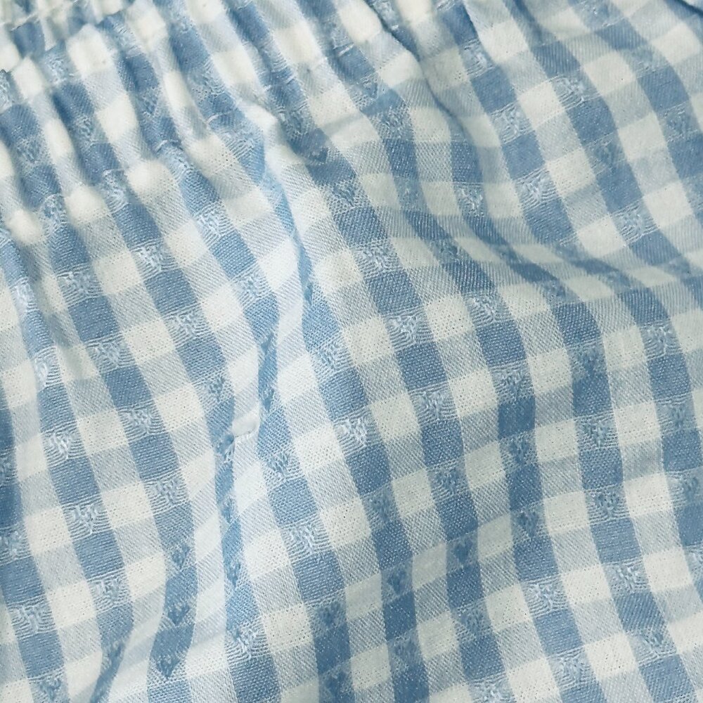 NWT Black Ibis Womens Sz XL Boxer Lounge Sleep Shorts Blue Gingham Plaid Comfort - Picture 6 of 10